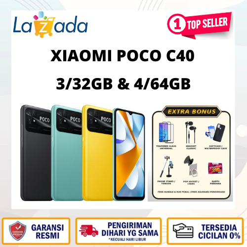 Poco C40 - 3/32 GB - 4/64 GB-warranty like new Harga 1,150,000 rupiah*Gratis Ongkir