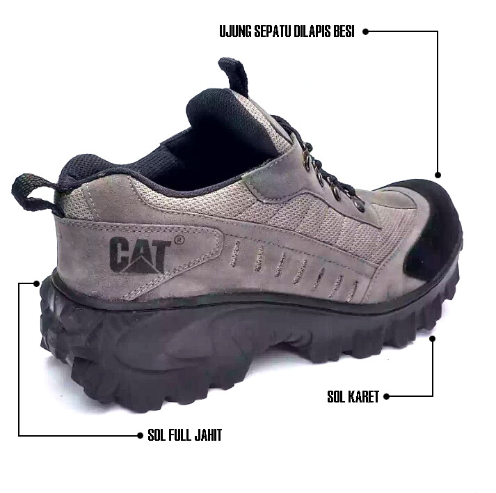 SEPATU C4TERP1LL4R ARGON SEPATU BOOTS SAFETY PRIA UJUNG BESI - Bisa Bayar Di Tempat Harga 120,000 rupiah*Gratis Ongkir