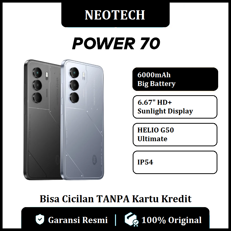 Itel P70 (4GB/128GB) 6.67 "HD + Sunlight Display 90Hz, Helio G50 Ultimate, big Battery 6000mAh-cheap mobile phones-you can pay without credit card-official warranty 1 year (kredivo, Laz pay later, we can do cod, Ovo, original) Giá 1,253,000 Đồng*Miễn phí vận chuyển
