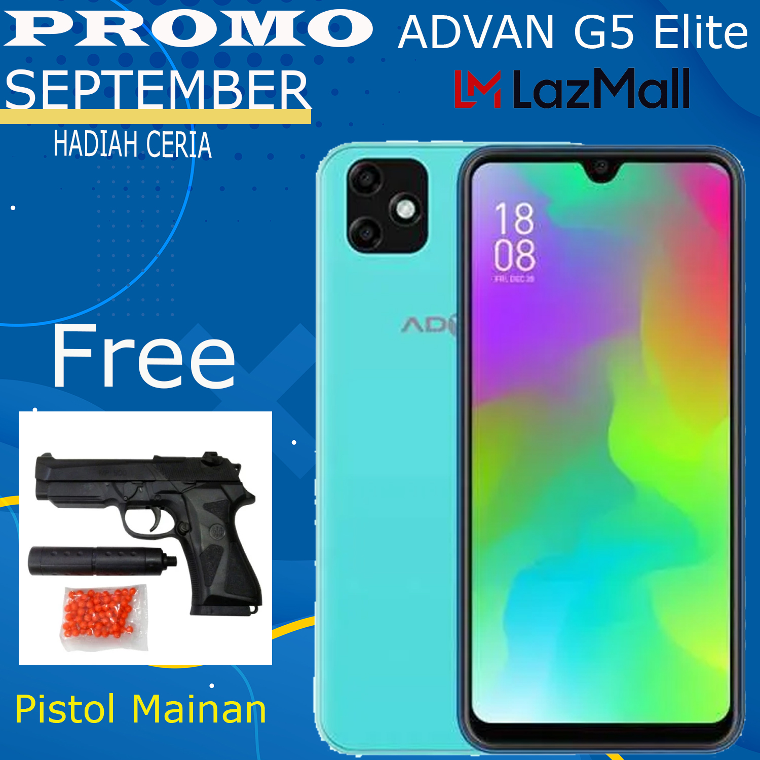 Advan G5 Elite 3GB/16GB 4G LTE Android 10 6.1\