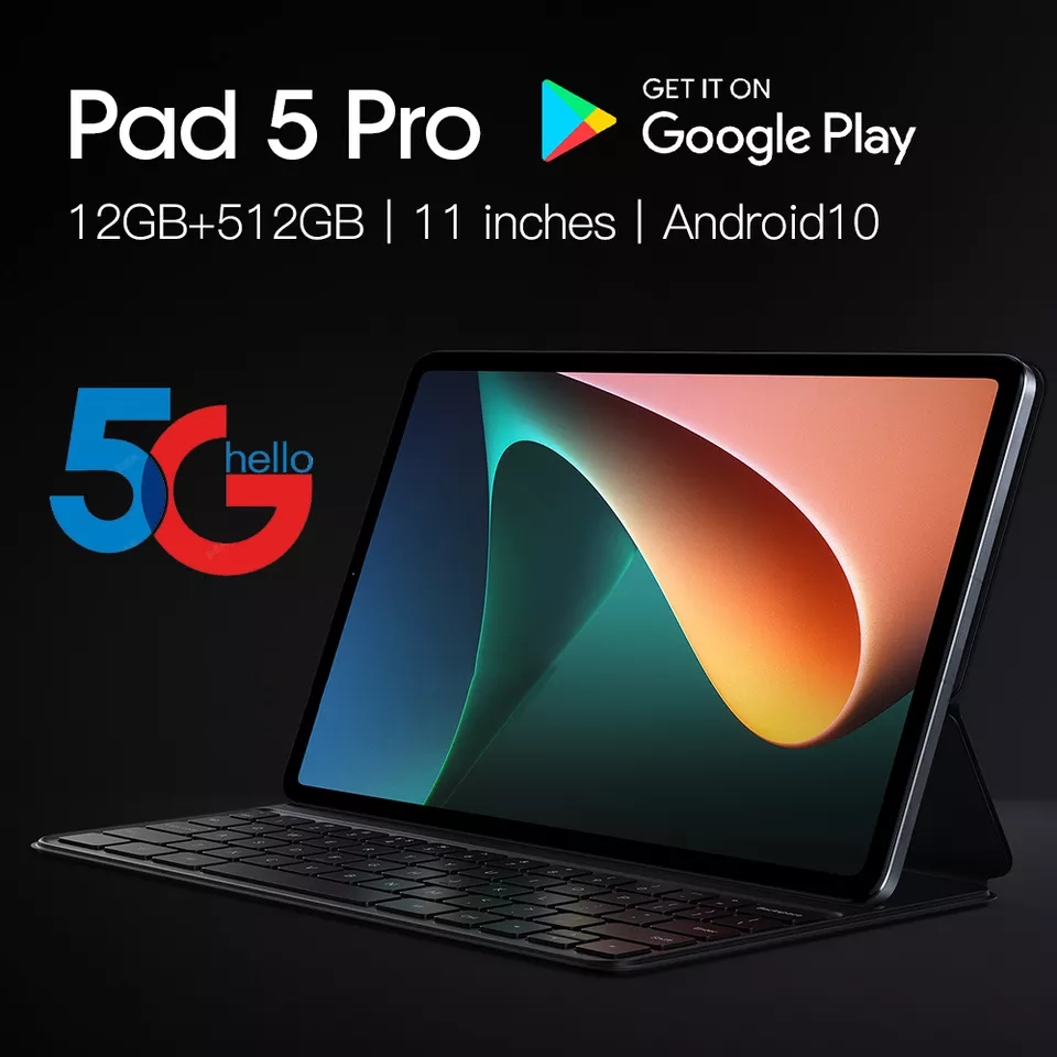 XIOAMI Mipad 5 Pro 11 inch  Baru HD 4K Layar Global Tablet Snapdragon 860 Android 11.0 RAM 10GB/256 ROM Tablette PC 5G Dual SIM Card Atau WIFI TABL - Merek Tidak Ada Merk Harga 9,400,000 rupiah*Gratis Ongkir