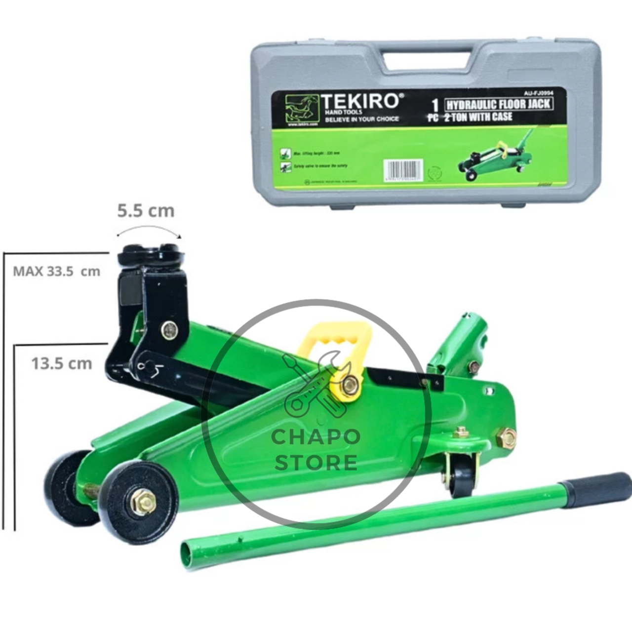 Tekiro dongkrak buaya 2 ton hydraulic floor jack 2 ton dongkrak mobil universal Harga 497,750 rupiah*Gratis Ongkir