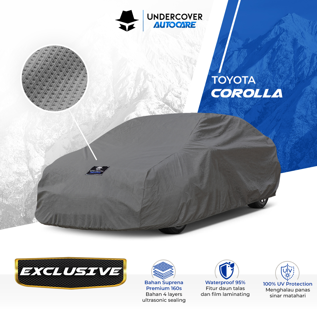 Undercover Autocare - Cover Mobil Toyota Corolla Exclusive Harga 1,178,000 rupiah*Gratis Ongkir