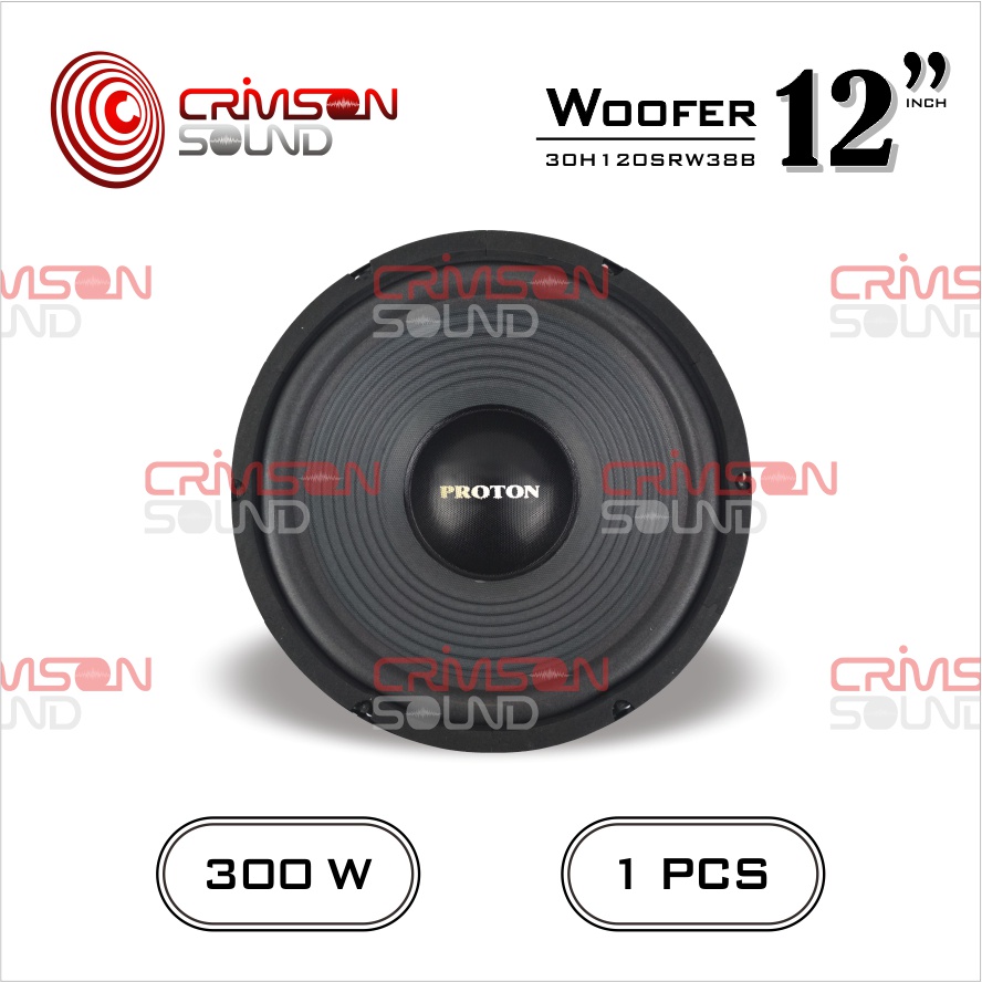 WOOFER 12 INCH HIGH QUALITY PROTON PRO 30H 120 SRW 38B Harga 170,000 rupiah*Gratis Ongkir