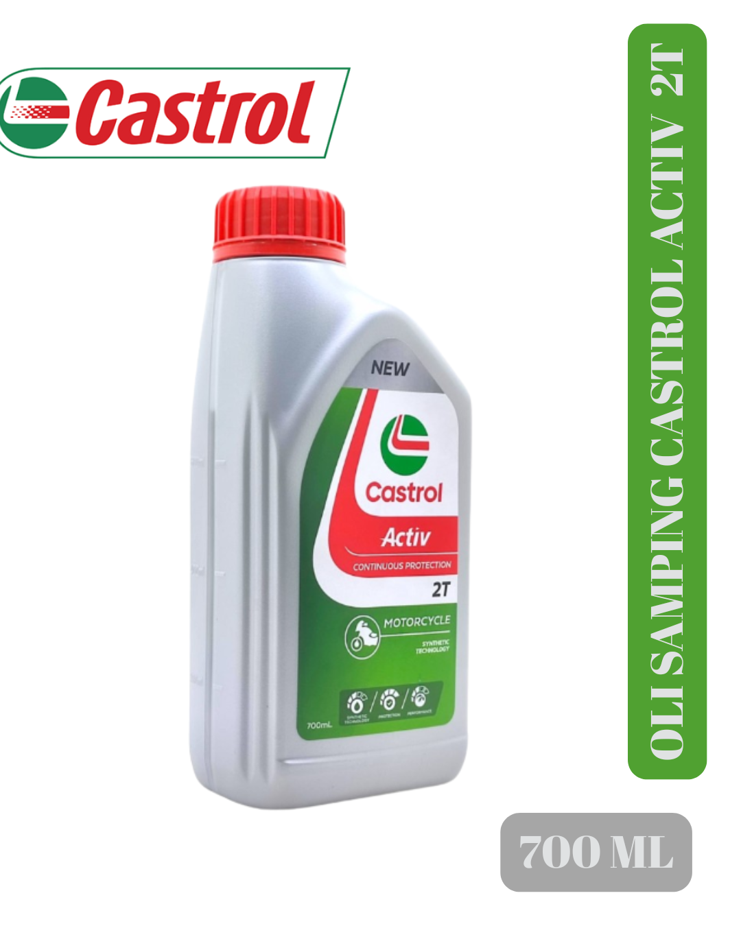 Cebu Activ 2T 700 ml 100% original low smoke Ninja Rx King Satria Vespa etc Giá 49,900 Đồng*Miễn phí vận chuyển