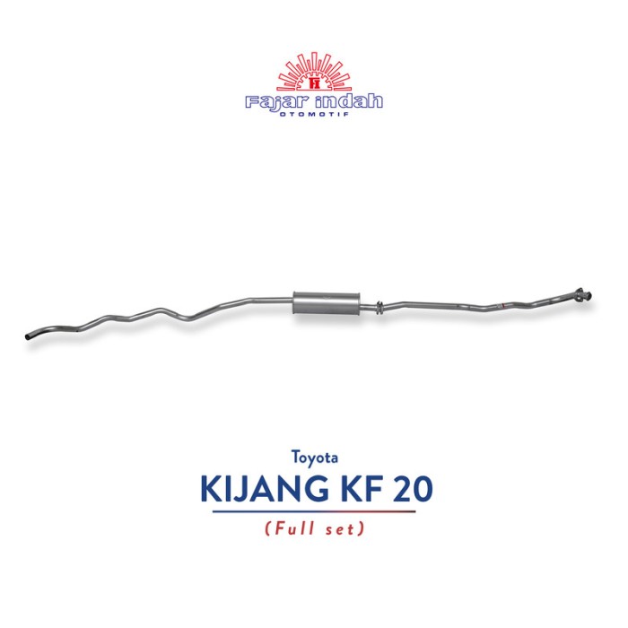 Knalpot Mobil Toyota Kijang KF 20 Full Set (l Pipe + Muffler + Exhaust Pipe) Harga 973,236 rupiah*Gratis Ongkir