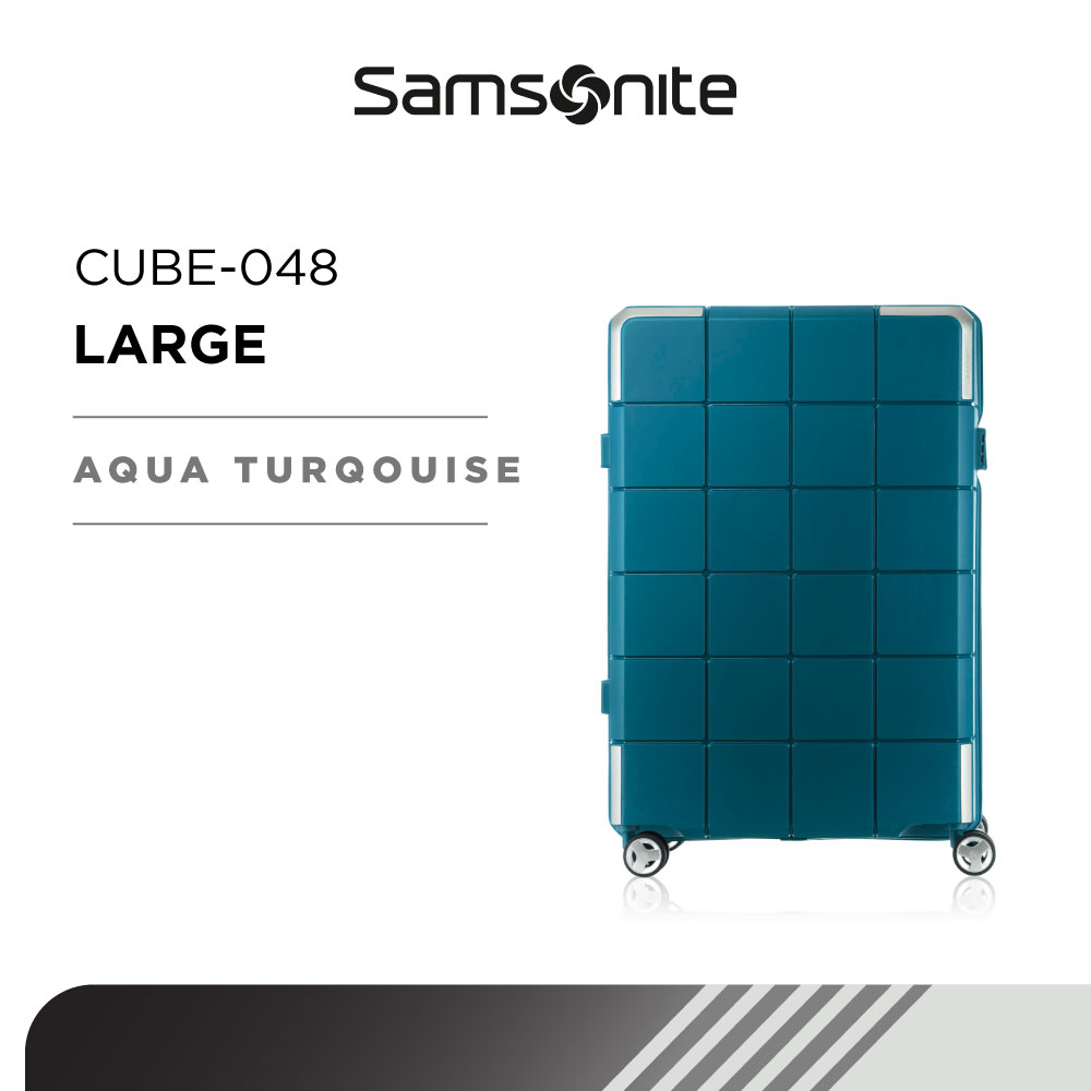 Lazada Indonesia - Samsonite Koper Hardcase Cube-048 Large 30 inch – Aqua Turqouise