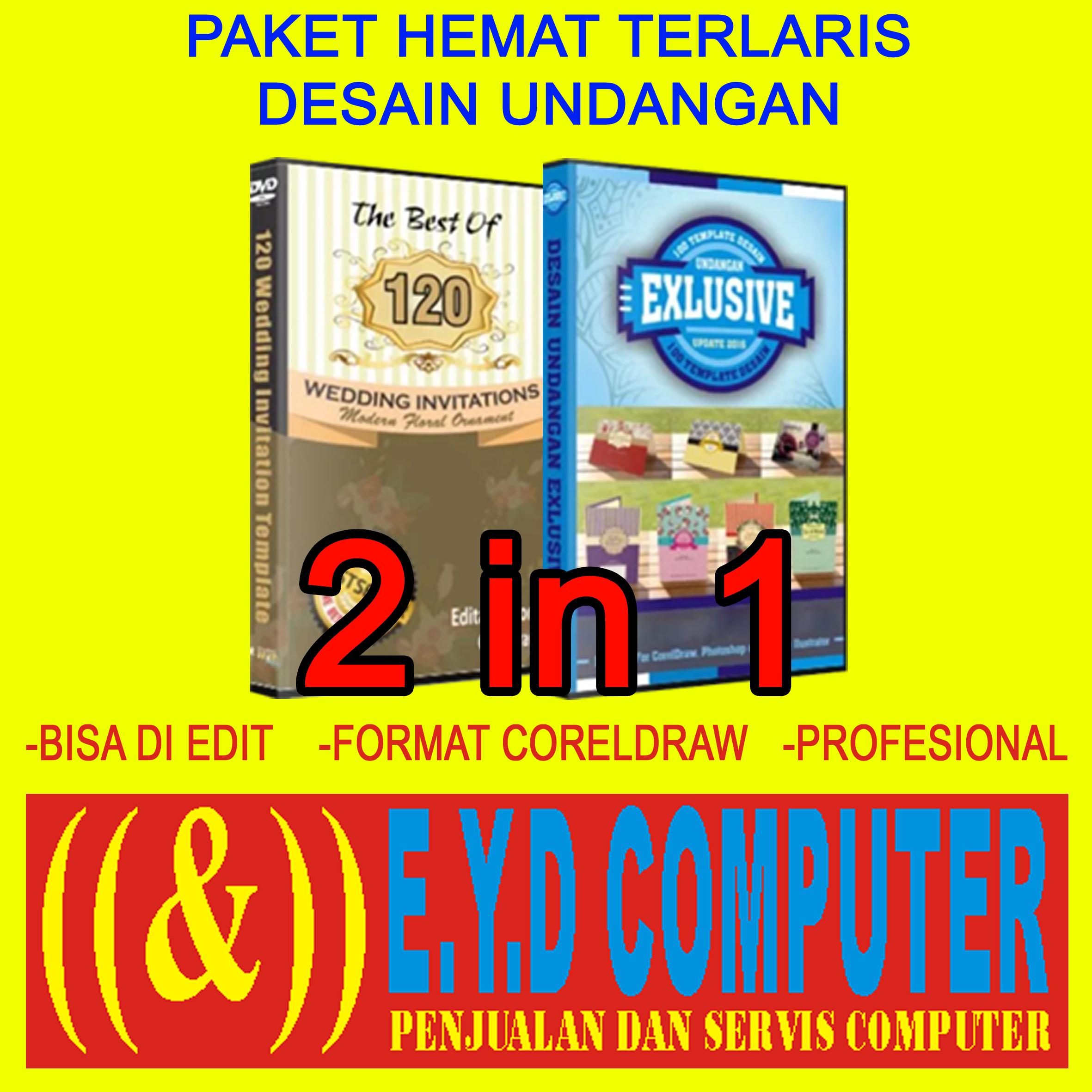 Paket 2 In 1 Desain Undangan Exlusive Vol 01 Dan Vol 2 Koleksi