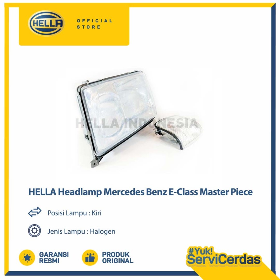 Lampu Headlamp Mobil Hella Mercedes Benz E-Class Master Piece (Kiri) Harga 6,720,000 rupiah*Gratis Ongkir