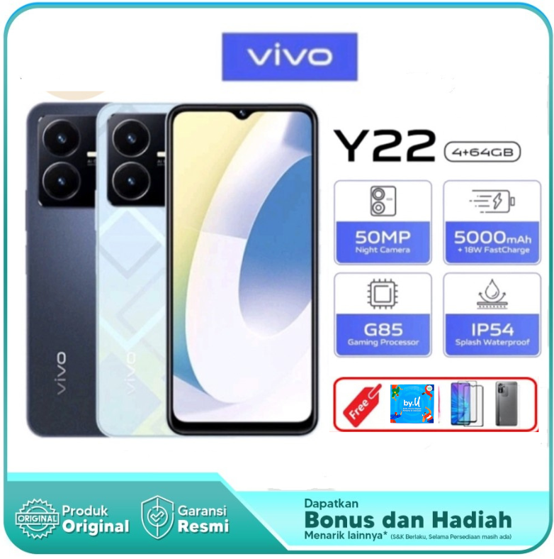 Vivo Y22 Ram 4/64 - 4/128 - 6/128 Gb: Helio G85 - Warranty Promo Giá 1,041,600 Đồng*Miễn phí vận chuyển