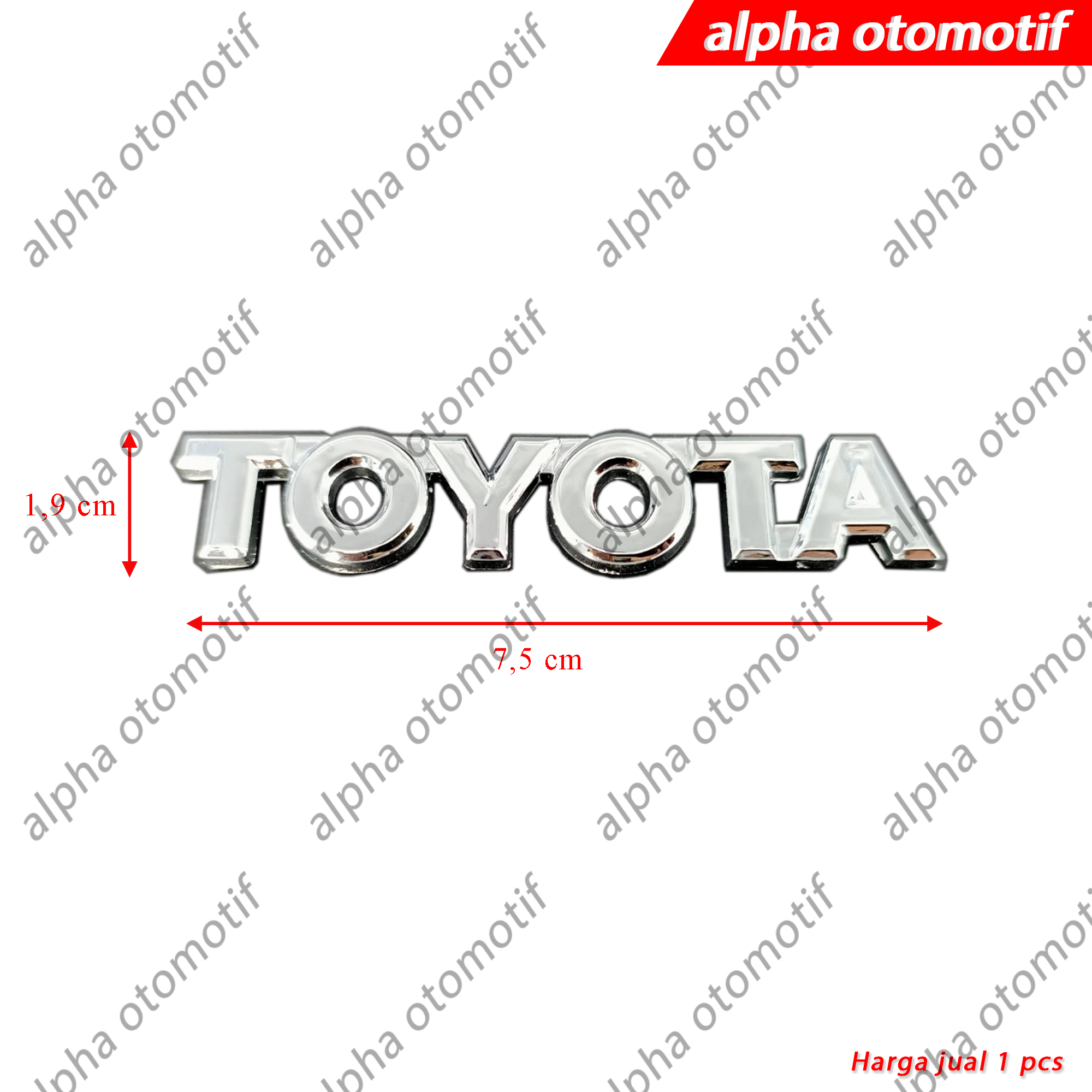 Toyota Chrome 7,5 cm car emblem trunk Fortuner Giá 20,000 Đồng*Miễn phí vận chuyển