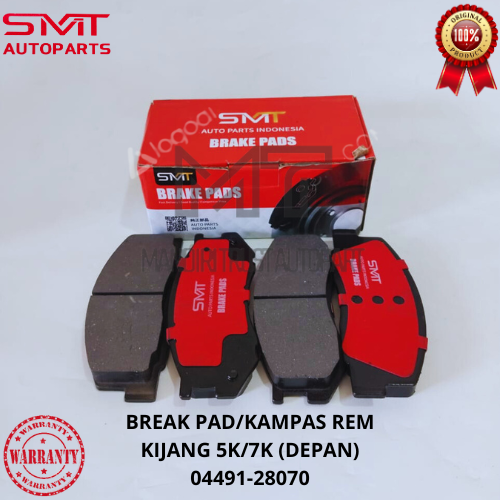 BREAKE PAD/KAMPAS REM DEPAN TOYOTA KIJANG 5K 7K 04491-28070 SMT ORIGINAL Harga 96,000 rupiah*Gratis Ongkir