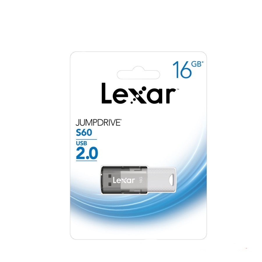 Lexar Flashdisk USB 2.0 JumpDrive S60 - 16GB - Merek Lexar Harga 56,500 rupiah*Gratis Ongkir