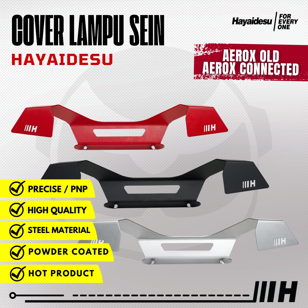 Hayaidesu Cover Pelindung Lampu Sein Belakang AEROX OLD & NEW CONNECTED (2016-2024) Harga 55,800 rupiah*Gratis Ongkir