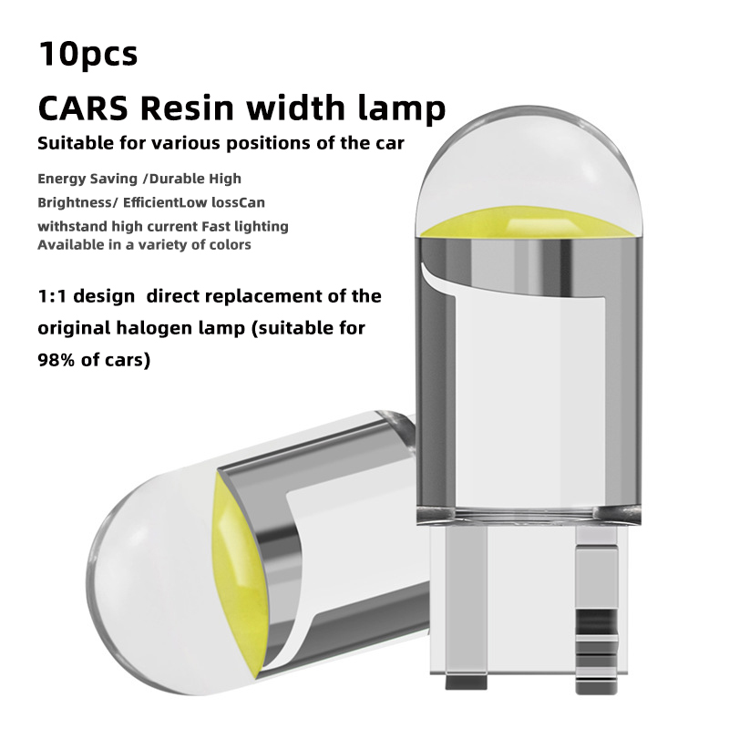 ON 10PCS W5W Led Merah T10 Lampu Mobil COB | Lampu Mobil | Aksesoris Mobil | COD Harga 6,900 rupiah*Gratis Ongkir