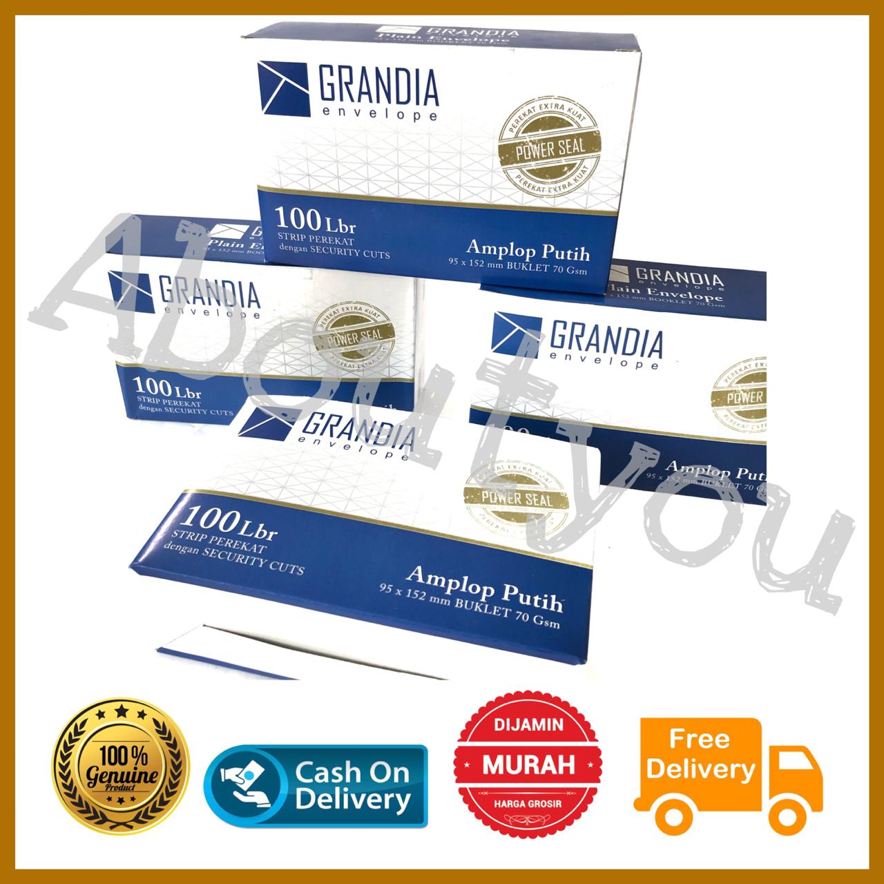 5 box AMPLOP Surat PUTIH 104 polos Air Mail ekonomis 100 lembar ada perekat Harga 57,500 rupiah*Gratis Ongkir