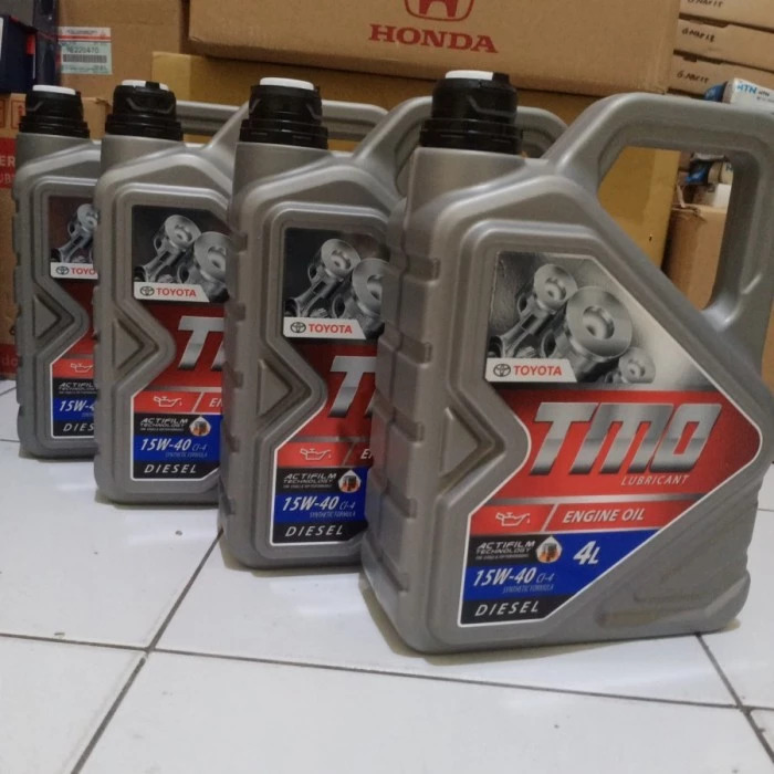 1 Dus (4 Galon) Oli Mobil TMO Galon Diesel 15W-40 4L oli mesin toyota tmo 15w40 diesel solar 4 liter Harga 745,000 rupiah*Gratis Ongkir