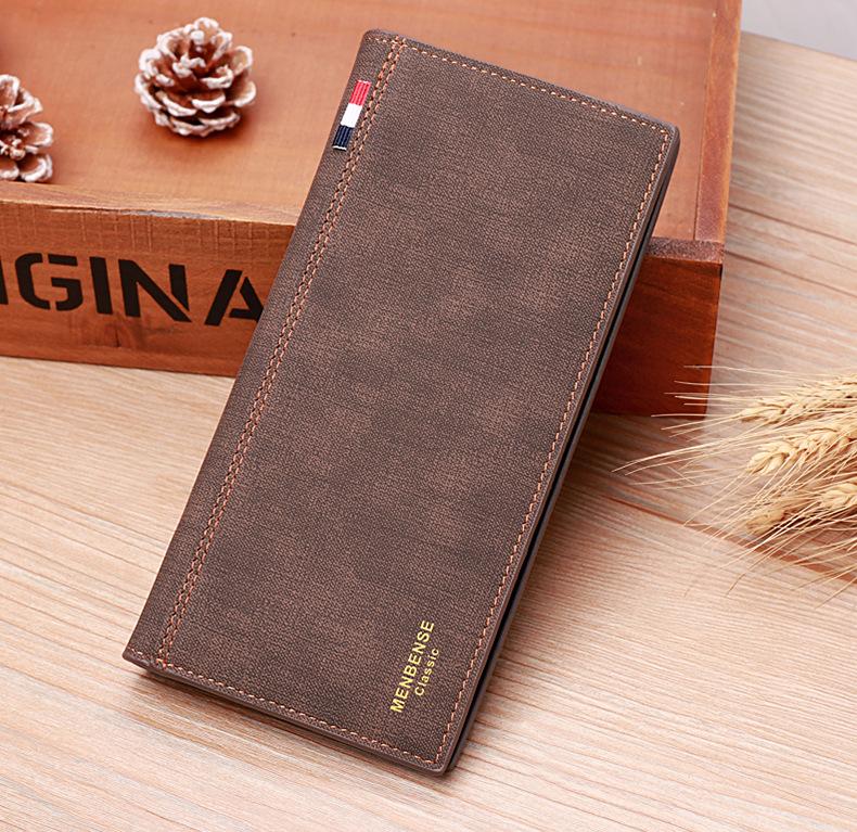 Dompet Lipat Panjang Pria Kulit Premium Coklat Fontain Wa355b7 Tipis Slot Kartu Cowok Keren Branded Batam