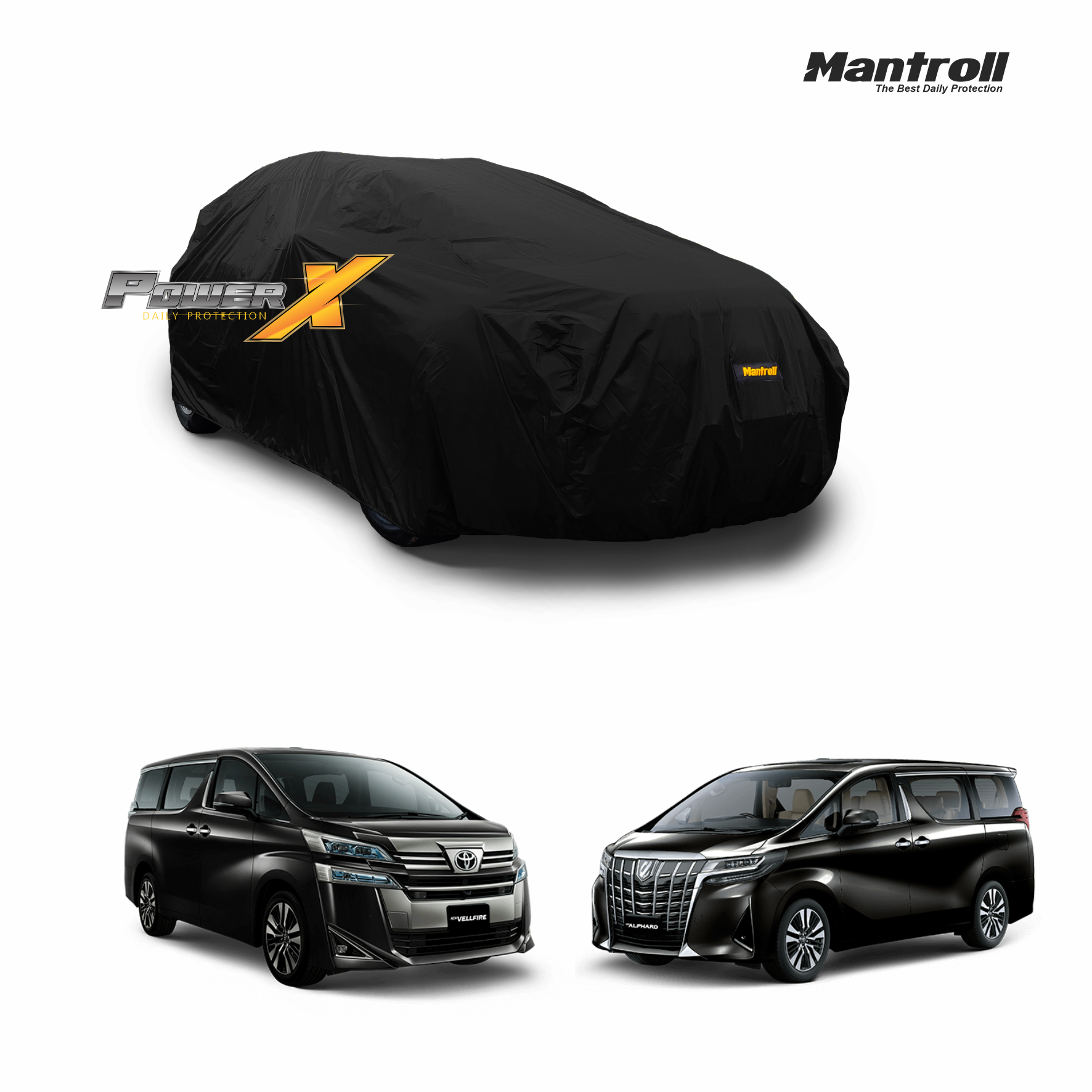 Mantroll Power X Waterproof Cover Mobil Sarung Mobil Lapisan Coating Toyota Alphard Vellfire Harga 499,000 Ringgit*Penghantaran Percuma