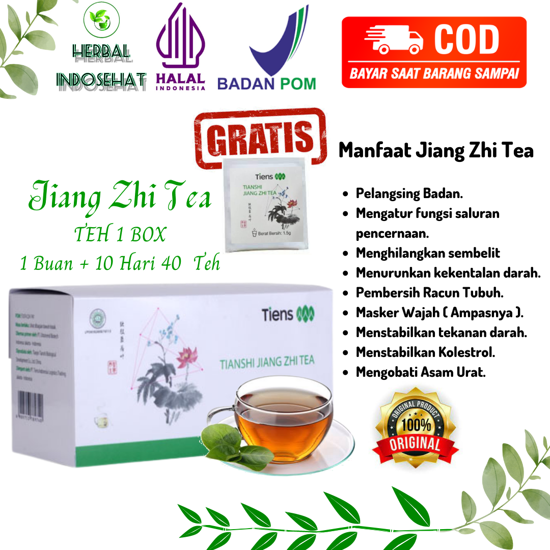 Teh Pelangsing Jiang Zhi Tea-Teh Hijau Tianshi-Pelangsing Herbal-Penghancur Lemak-Asam Urat