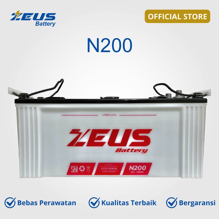 Aki 200 Ampere Zeus Super Power N200 (190H52R) LM Aki Mobil Basah Cocok Untuk Industri Harga 3,492,888 Ringgit*Penghantaran Percuma
