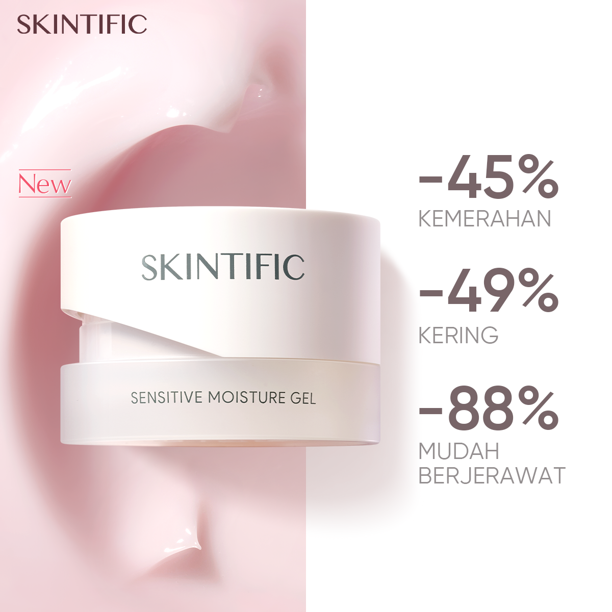 SKINTIFIC - Sensitive Moisture Gel 40ml | Calming Soothing Calm 