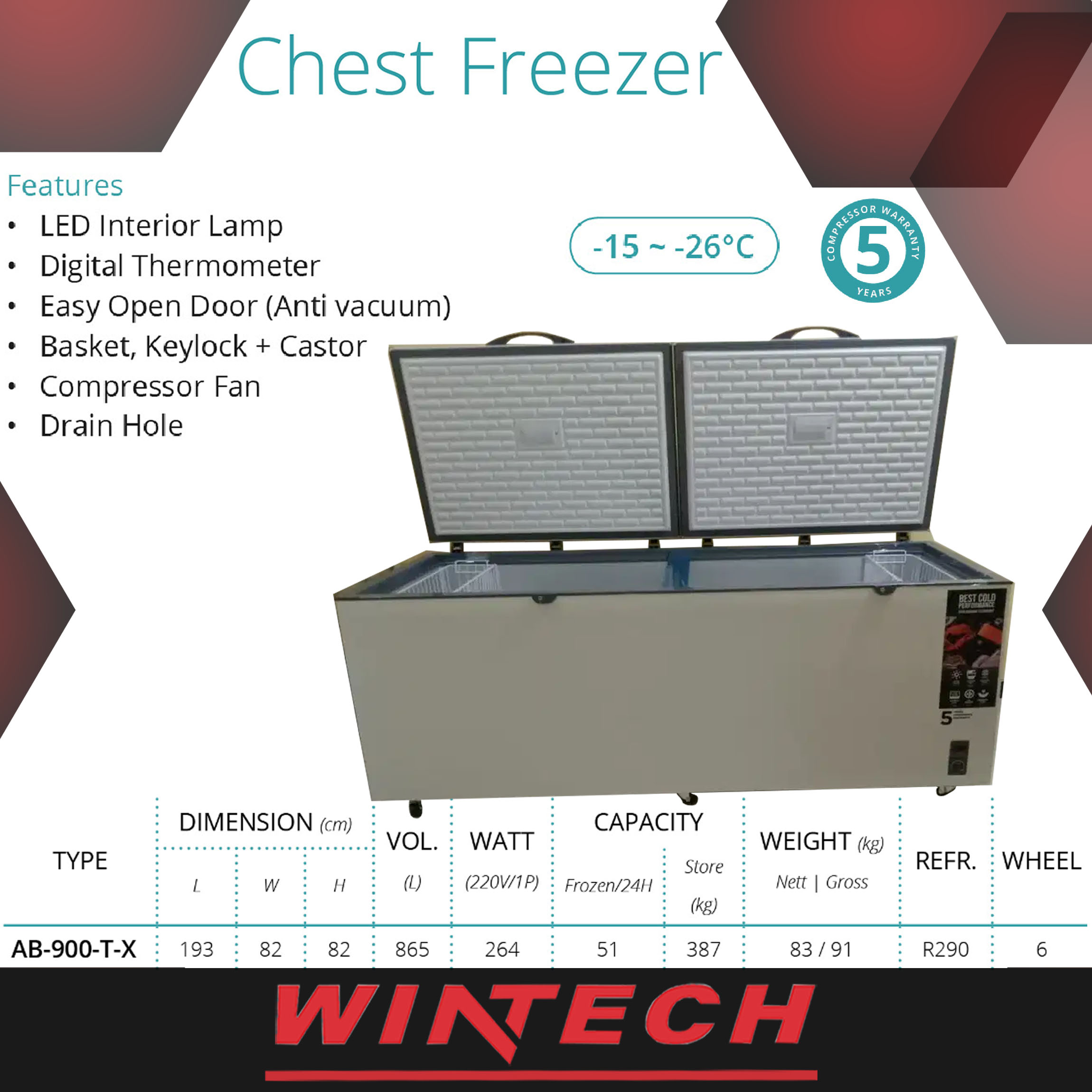 Spesifikasi & Harga Chest Freezer Box GEA AB-900-T-X