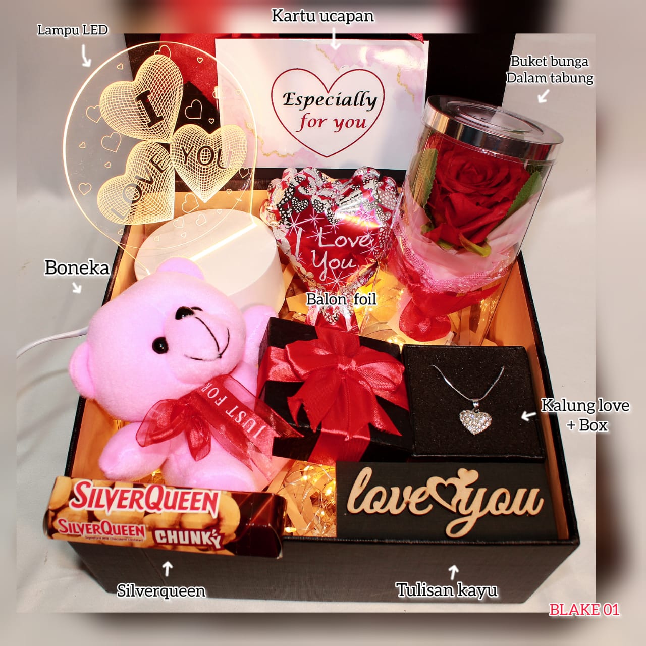 homemade Kado Romantis hadiah box Aesthetic Unik & Elegan - Ulang Tahun, Anniversary, Wisuda, Momen Sp…