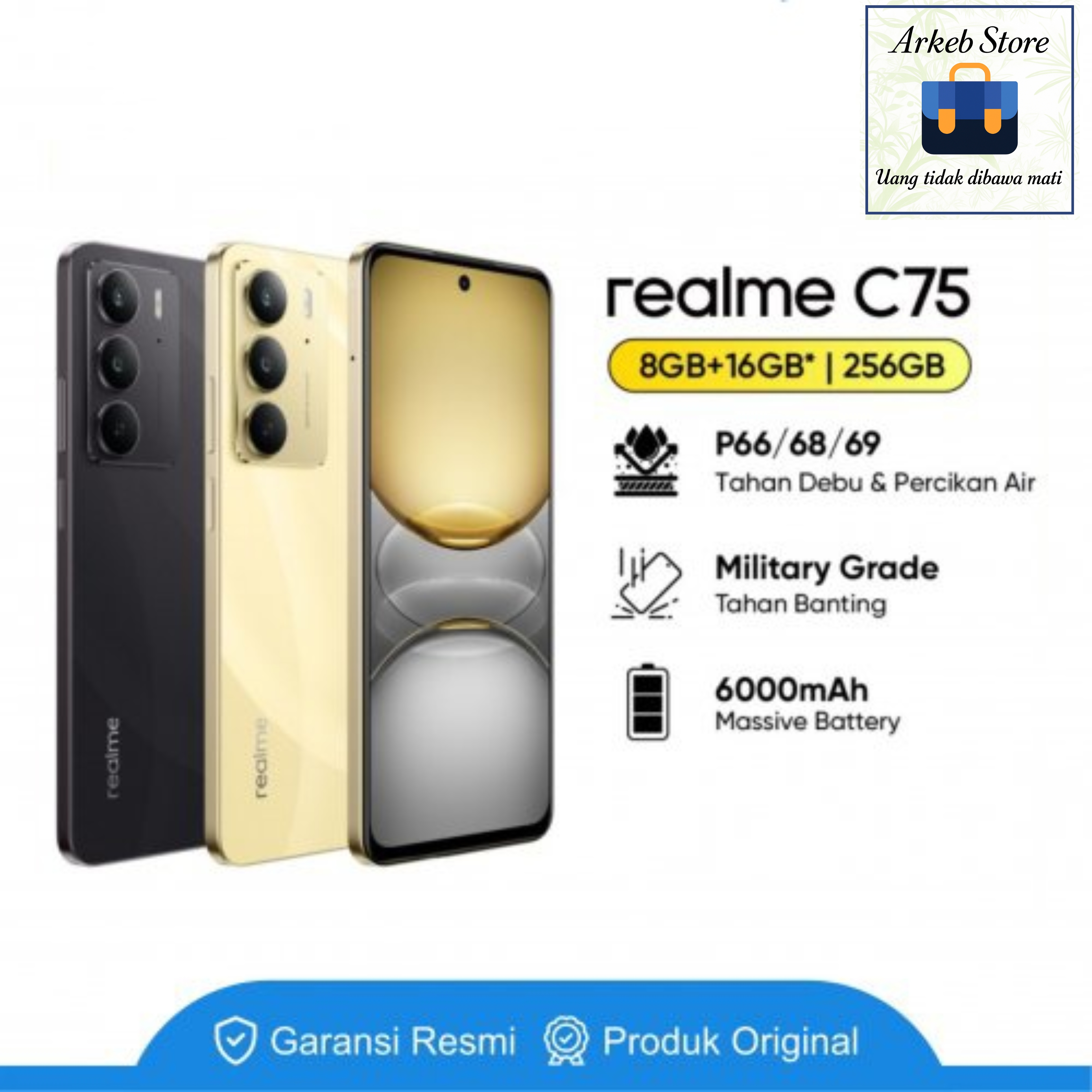 Realme C75 Harga  2,399,000 Ringgit*Penghantaran Percuma