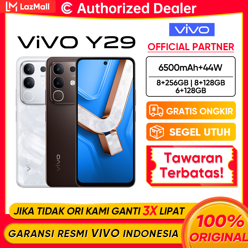 Vivo Y29 Nfc 8+256Gb 8+128Gb 6+128Gb 6500Mah Battery 44W Flashcharge Official Guarantee 100% Original Giá 2,899,000 Đồng*Miễn phí vận chuyển