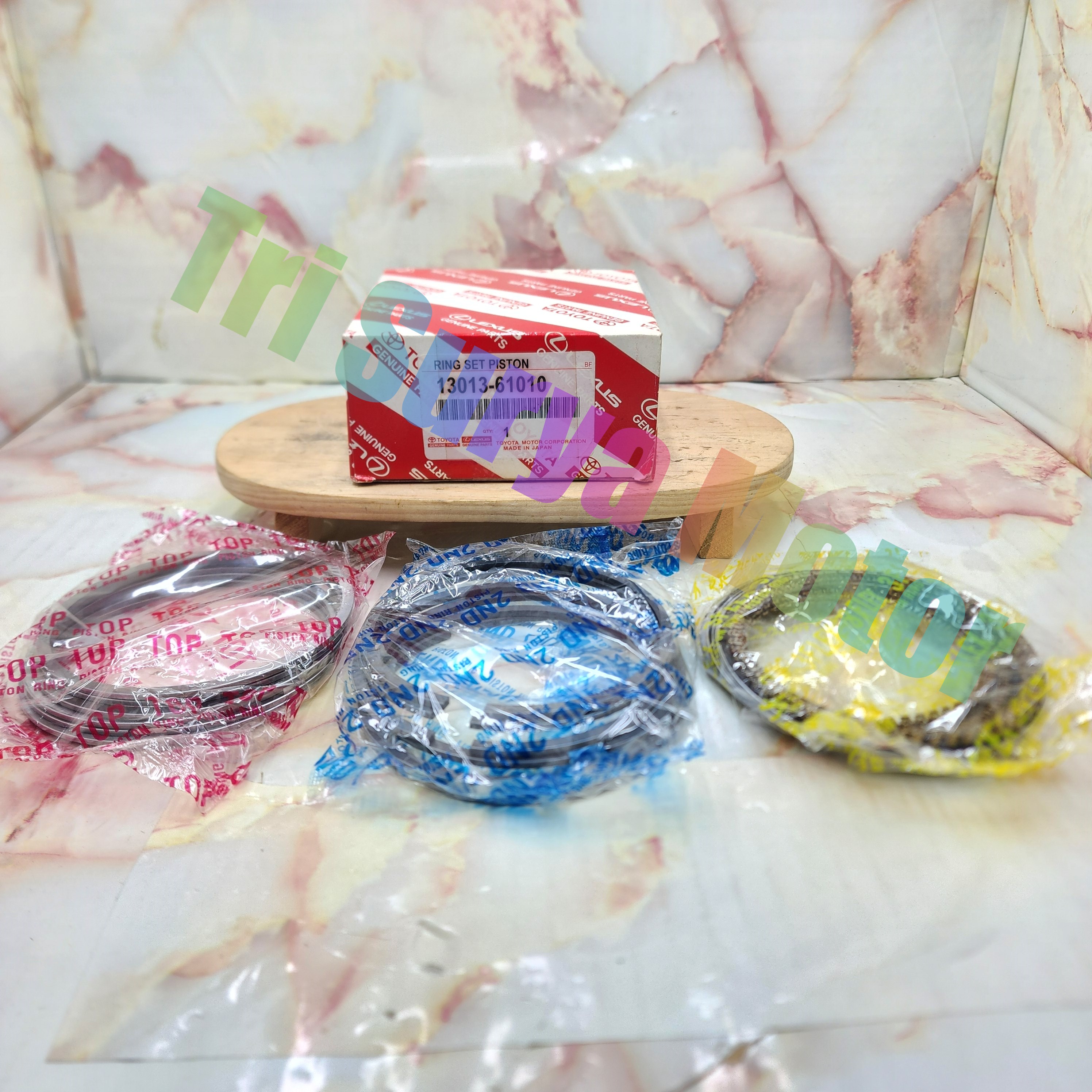 RING PISTON SET RING SEHER SET STD,0,50 TOYOTA 2F HARDTOP LAND CRUISER 13013-61010 HARGA 1SET ORI Harga 400,000 rupiah*Gratis Ongkir
