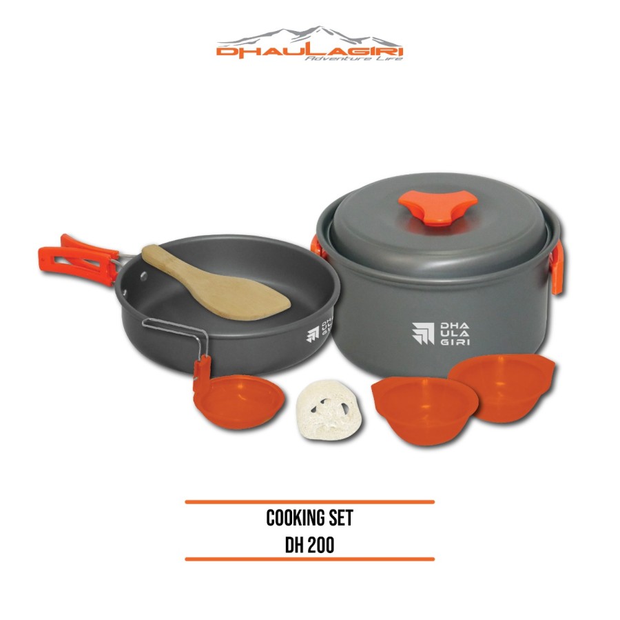 Cooking Set Alat Masak Portable Outdoor Dhaulagiri DH200 Murah