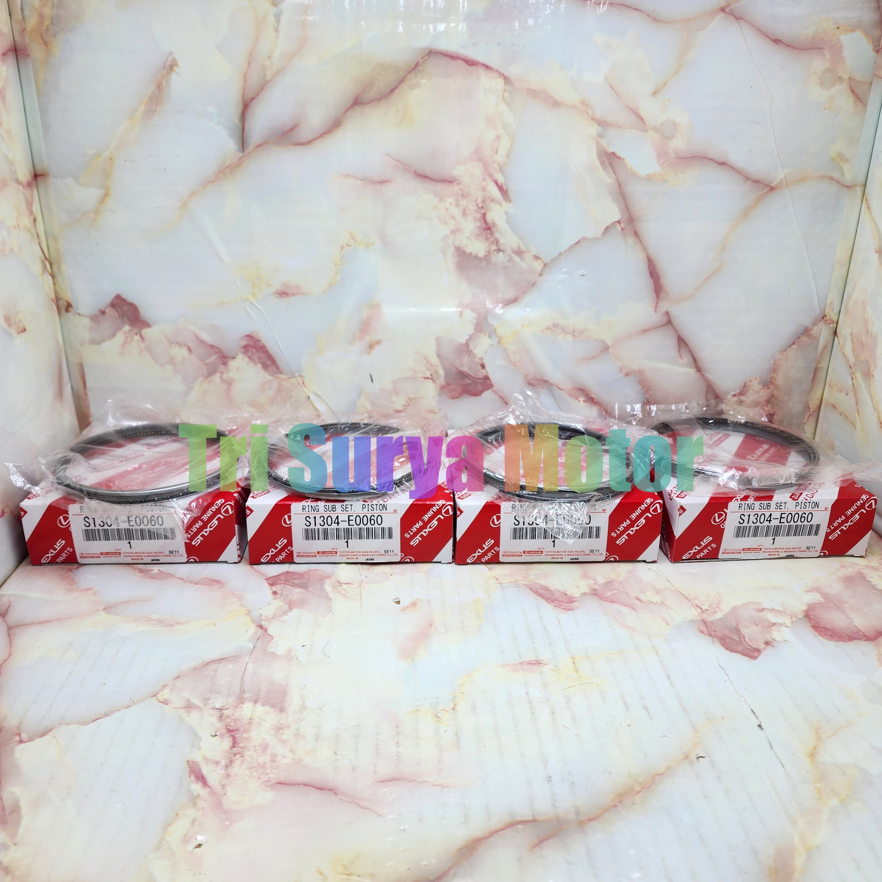 Ring Piston Set Ring Seker Dyna HT125 STD S1304-E0060 Harga 520,000 rupiah*Gratis Ongkir