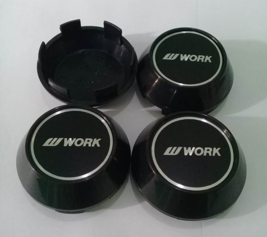 4 buah Tutup Dop Velg Racing As Roda Ban Mobil logo work Harga 78,000 rupiah*Gratis Ongkir