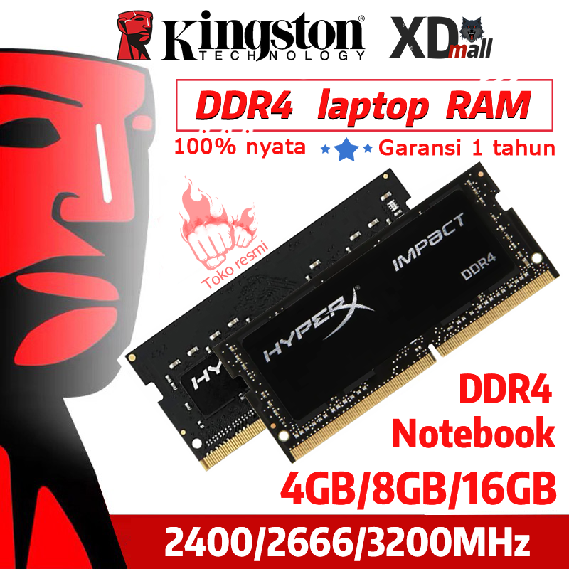 Kingston HyperX SODIMM Laptop RAM DDR4 2400 2666 3200MHZ 4GB/8GB