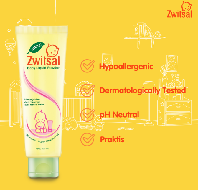 zwitsal baby liquid powder