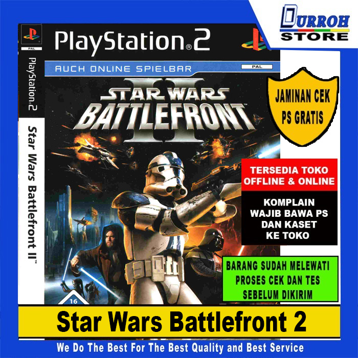 KASET GAME PS 2 / Playstation 2 Starwars Battlefront 2 Harga 9,000 rupiah*Gratis Ongkir