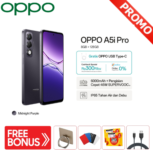Oppo A5I Pro 8/128Gb - Qualcomm Snapdragon 6S Gen 1 (4g) Harga  1,950,000 Ringgit*Penghantaran Percuma