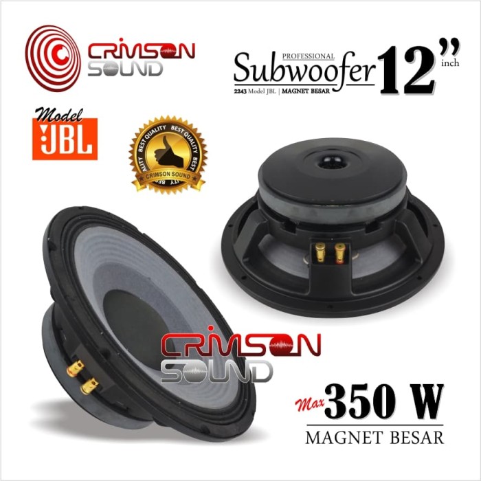 SPEAKER WOOFER 12 Inch Model RCF PRECISION TRANSDUCERS Crimson L1202-243  MAGNET BESAR