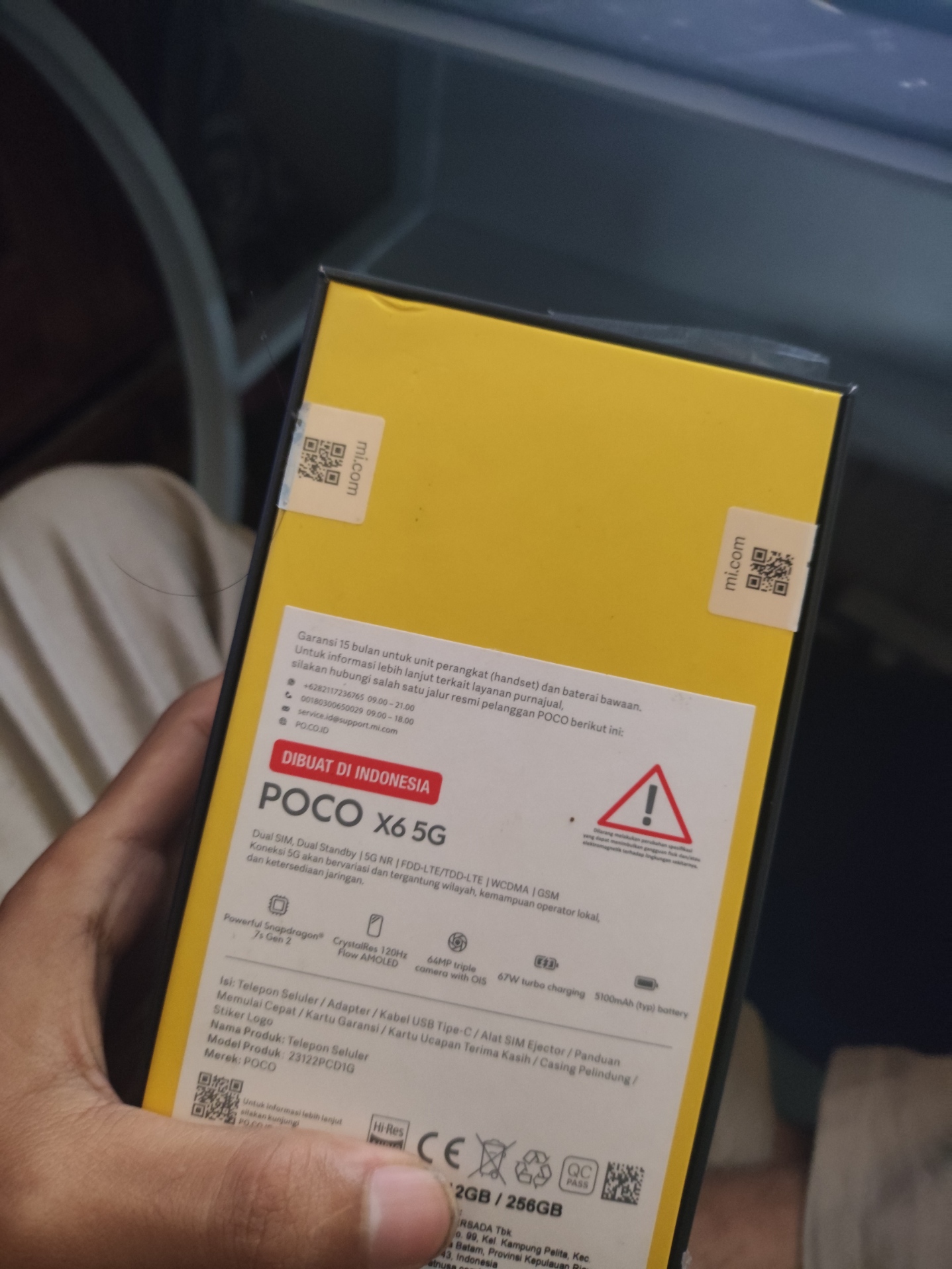 Poco X6 5G 12/256 Harga 2,900,000 rupiah*Gratis Ongkir