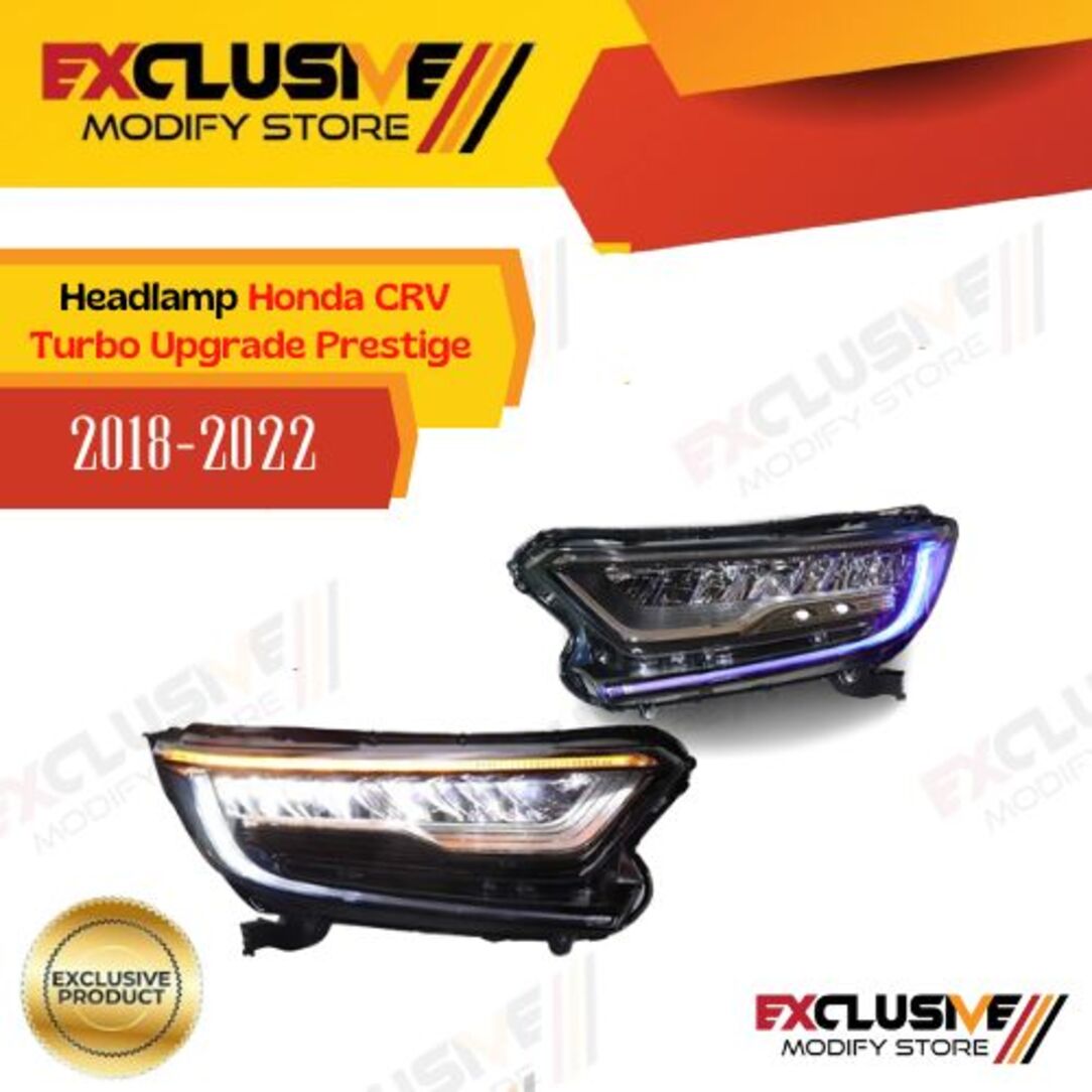 Headlamp Honda CRV Turbo (2018-2022) upgrade prestige Harga  9,850,000 Ringgit*Penghantaran Percuma