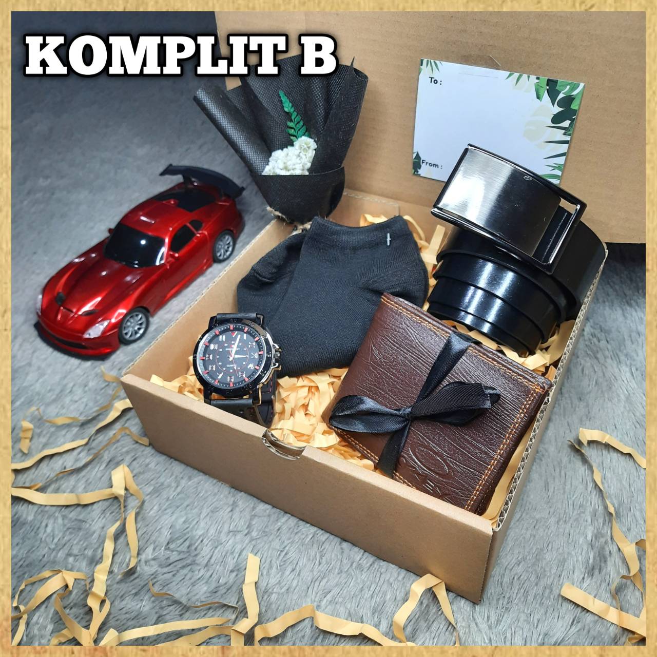 Hampers Cowok — Box Pria Mix