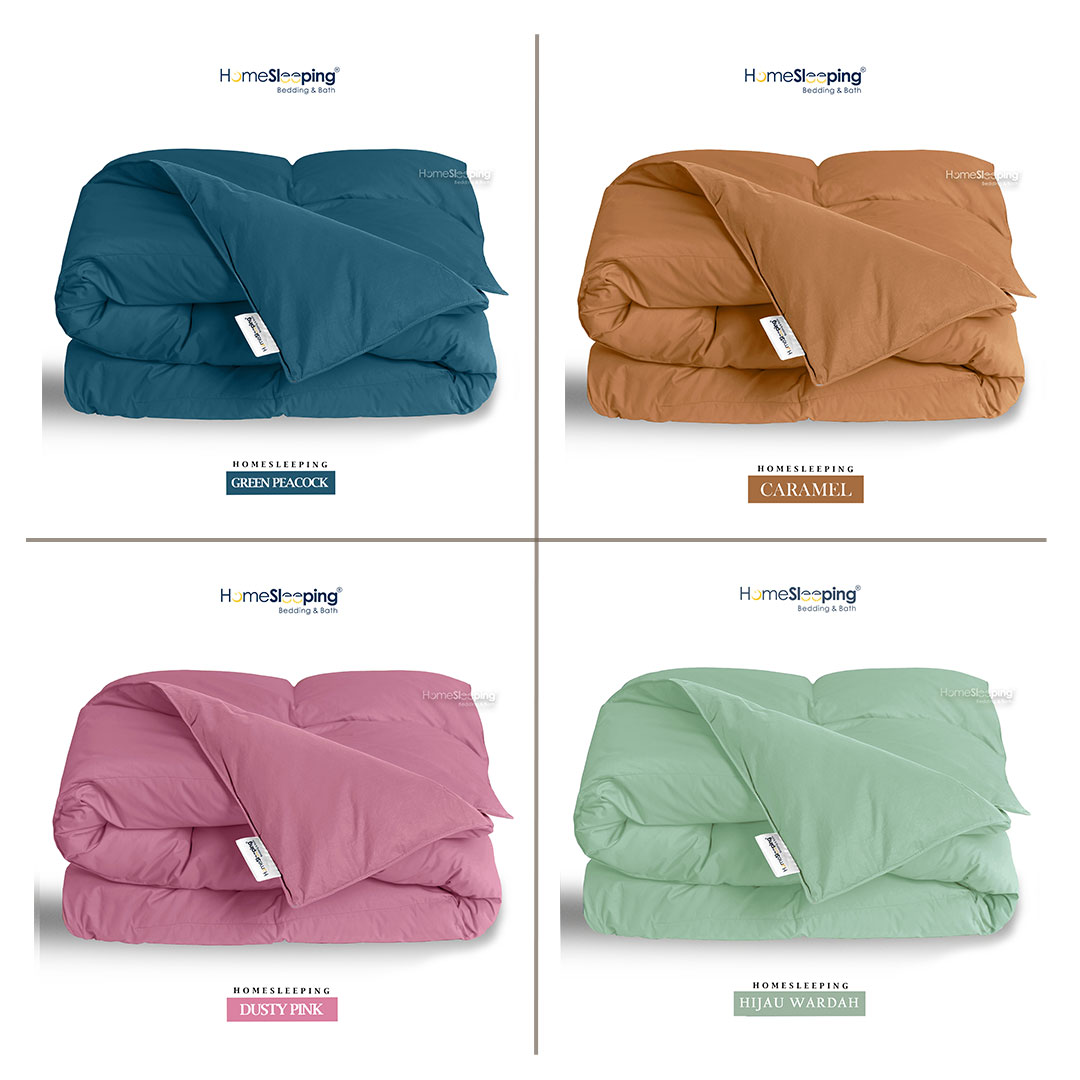 Homesleeping Bedcover Only 140X220 Plain/Minimalist