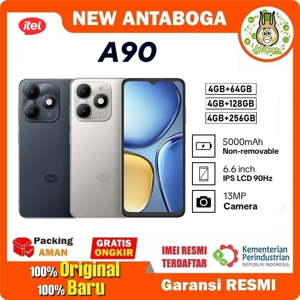 Itel A90 4/64 4/128 & 4/256 GB Garansi Resmi Giá 1,080,000 Đồng*Miễn phí vận chuyển