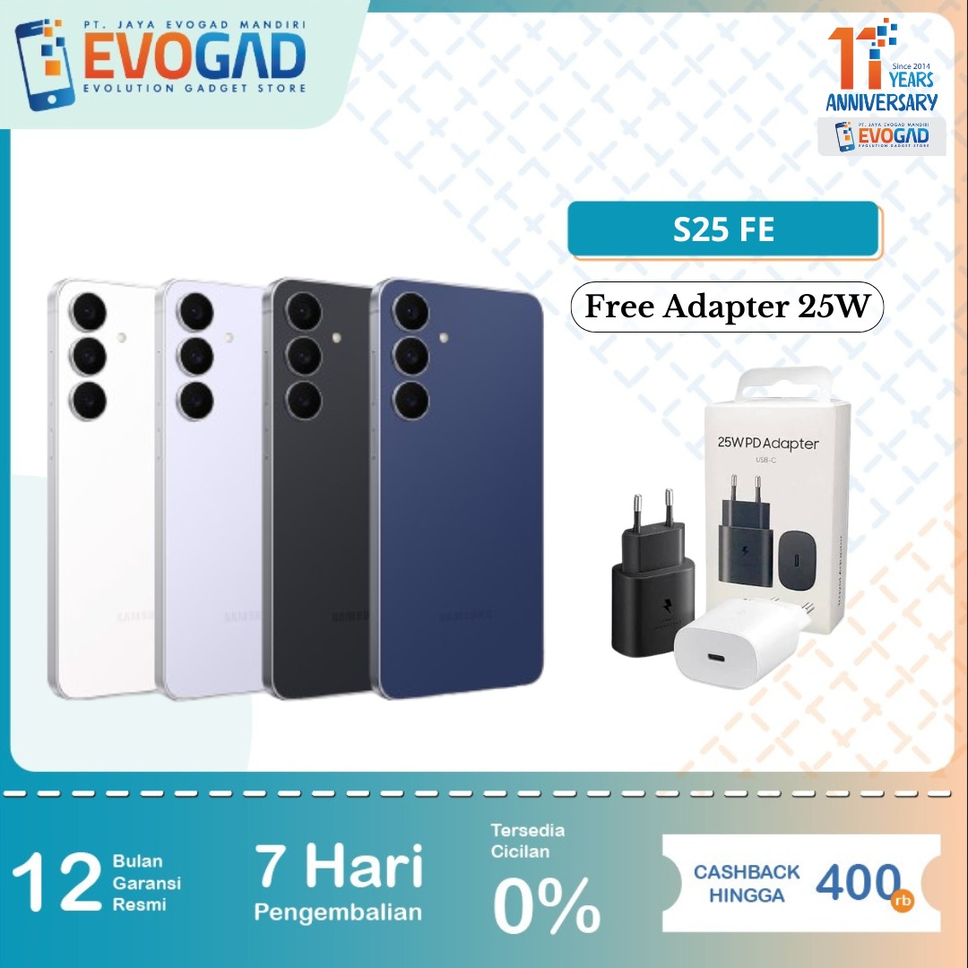 Samung Galaxy S25 Fe 8/128Gb & 8/256Gb Exynos 2400, 4900Mah, Dynamic Amoled 2X | Official Sein Warranty 1 Year Harga  9,173,000 Ringgit*Penghantaran Percuma