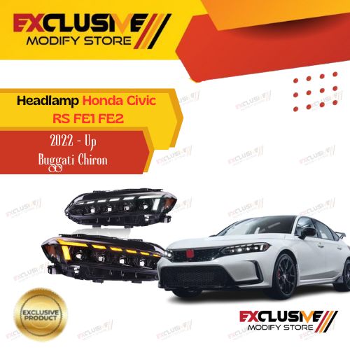 Headlamp Honda Civic RS FE1 FE2 model buggati Chiron 2022 Harga 16,000,000 rupiah*Gratis Ongkir