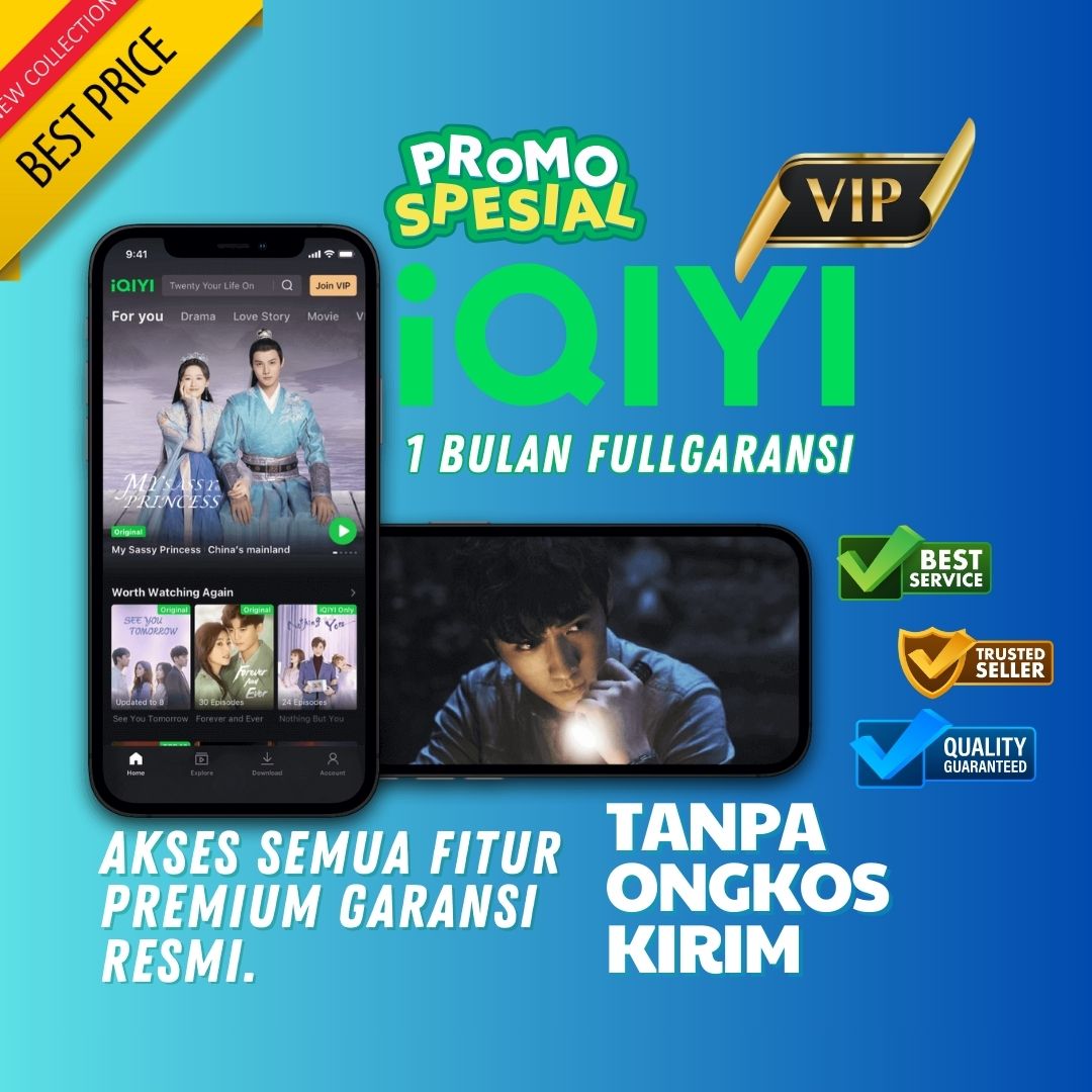 Iqiyi Premium Vip Sharing 1 Month Full Hokiflix Guarantee Harga  9,900 rupiah*Gratis Ongkir