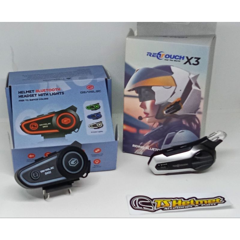 Intercom Bluetooth Helmet X3 & GEARELEC helmet Original Harga 250,000 rupiah*Gratis Ongkir