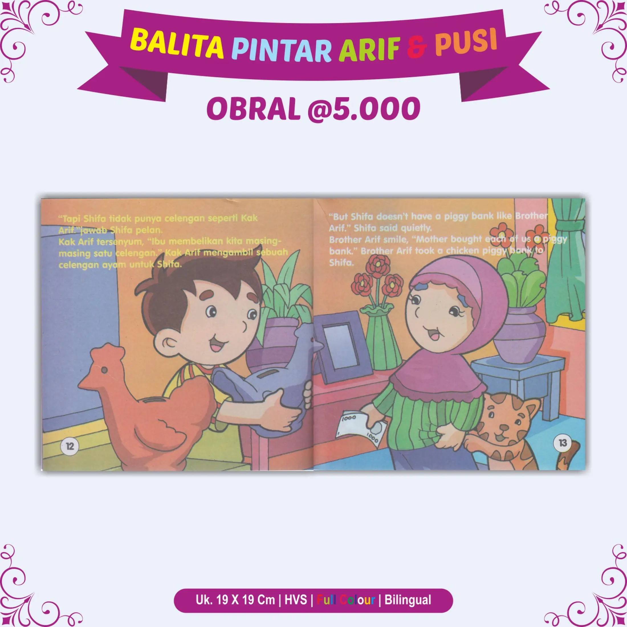 PROMO BUKU ANAK BUKU CERITA ANAK OBRAL MURAH CUCI GUDANG BALITA PINTAR ARIF DAN PUSI AKU SUKA MENABUNG Lazada Indonesia