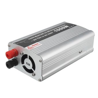 Gambar 1000W DC 12V to AC 220V Car Power Inverter Charger Converter for Electronic USB (Silver)